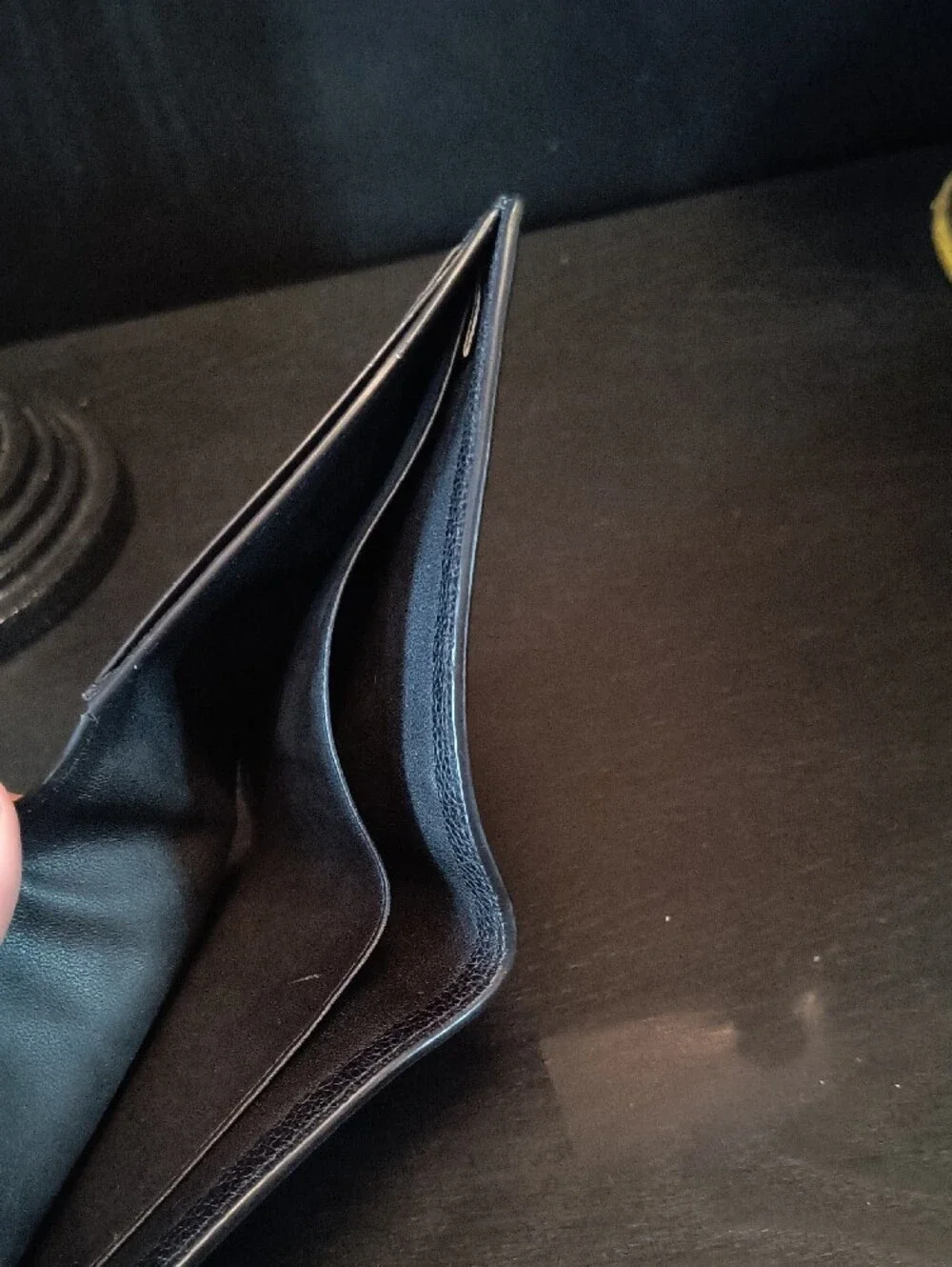 Coach Black Pebbled Leather Bifold Wallet for Men